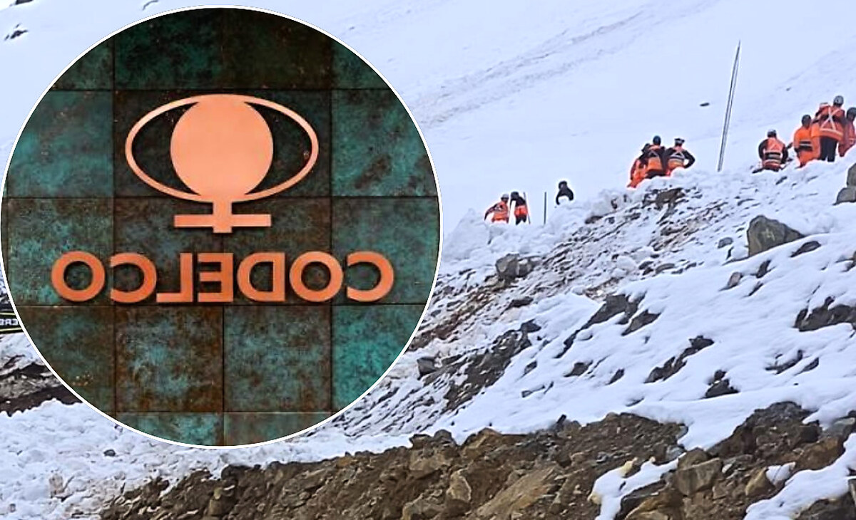Codelco confirma la muerte de dos contratistas tras alud de nieve en El Teniente