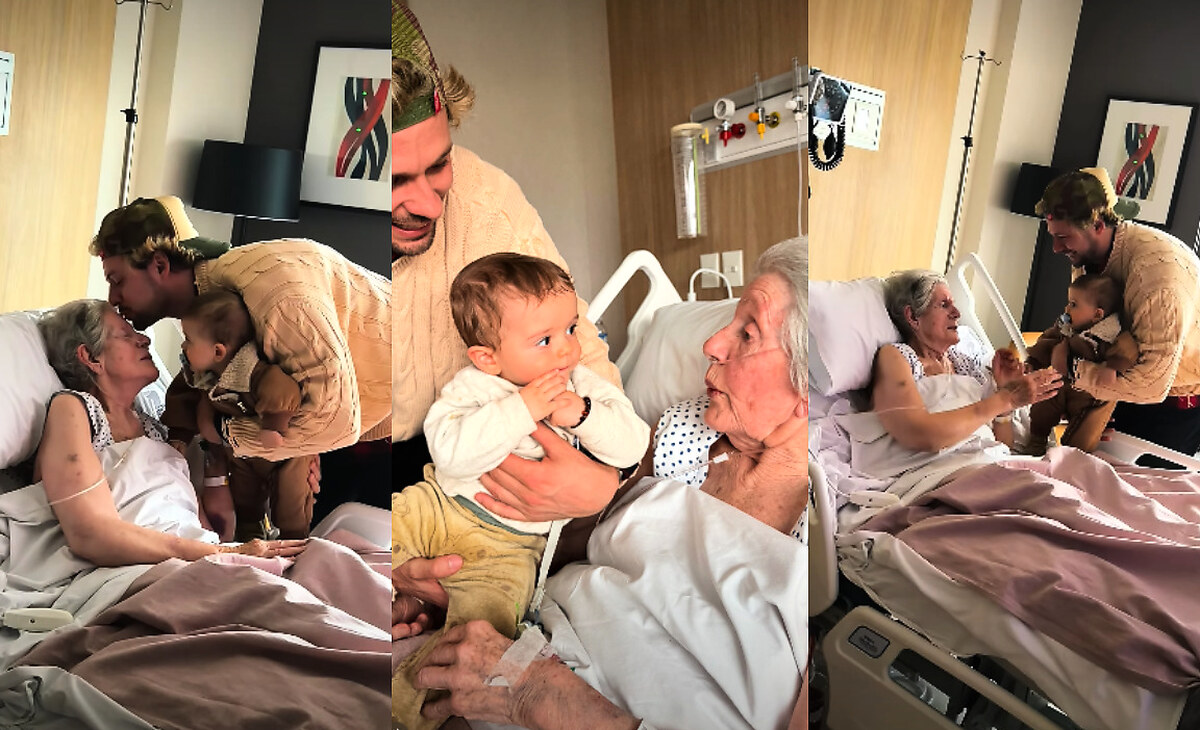 Joaquín Méndez conmueve con el primer encuentro entre su hijo Valentino y su bisabuela de 96 años